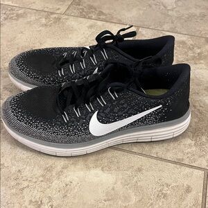 Nike Black and White Knit Sneakers